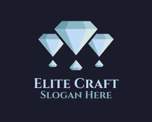 Diamond Hot Air Balloon logo design