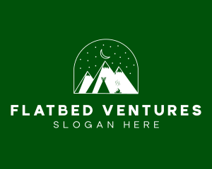 Evening Mountain Camp logo design