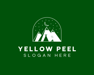 Evening Mountain Camp logo design