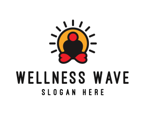 Love Yoga Wellness logo design