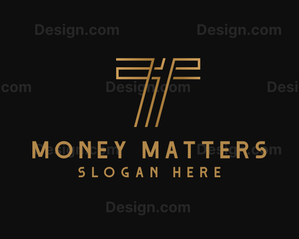Luxury Modern Business Letter T Logo