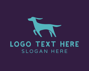 Run Pet Dog Logo