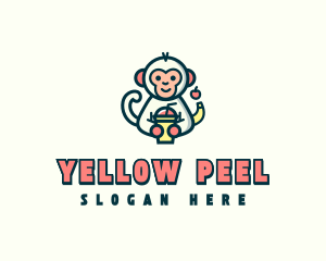 Monkey Banana Drink logo design