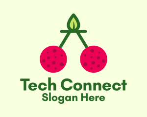 Fresh Cherry Fruit  Logo