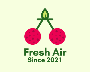 Fresh Cherry Fruit  logo design