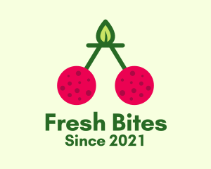 Fresh Cherry Fruit  logo design