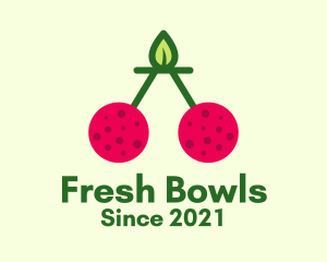 Fresh Cherry Fruit  logo design