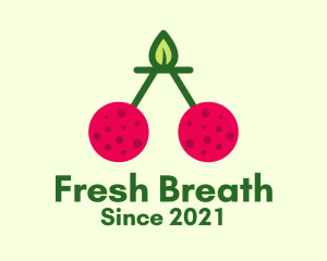 Fresh Cherry Fruit  logo design