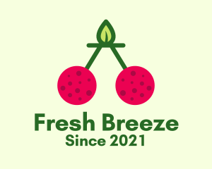 Fresh Cherry Fruit  logo design