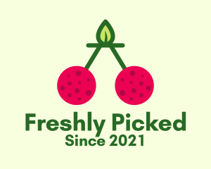 Fresh Cherry Fruit  logo design