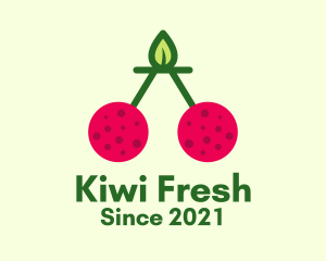 Fresh Cherry Fruit  logo design