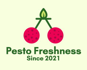 Fresh Cherry Fruit  logo design