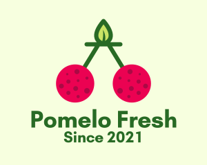 Fresh Cherry Fruit  logo design