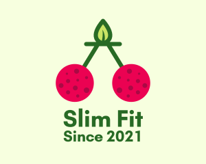 Fresh Cherry Fruit  logo design