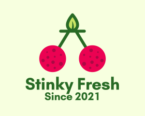 Fresh Cherry Fruit  logo design