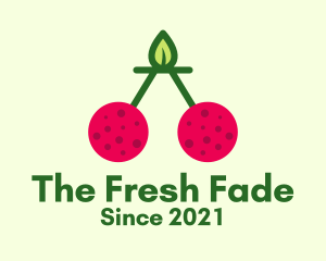 Fresh Cherry Fruit  logo design