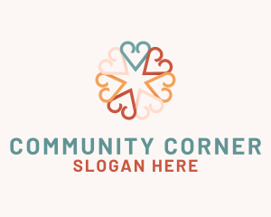 Hearts Community Foundation logo design