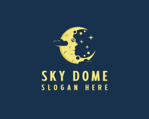 Sky Crescent Moon  logo design