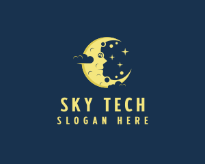 Sky Crescent Moon  logo design