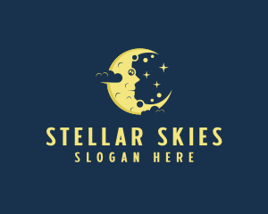 Sky Crescent Moon  logo design