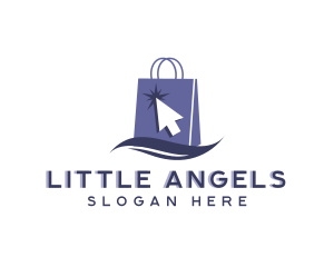 Online Shopping Retail Bag Logo