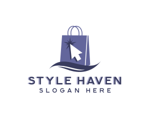 Online Shopping Retail Bag logo