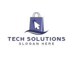 Online Shopping Retail Bag logo