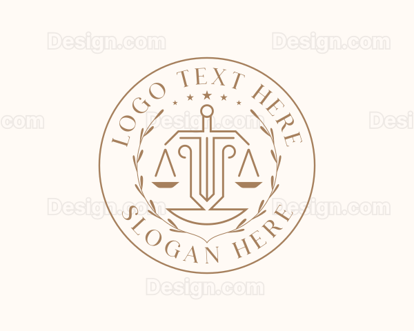 Courthouse Justice Legal Logo