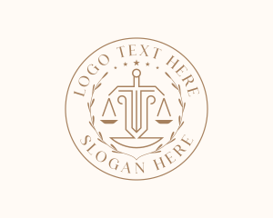 Courthouse Justice Legal Logo