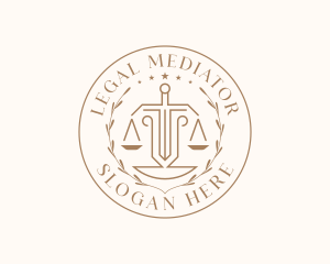 Courthouse Justice Legal logo design