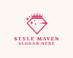 Diamond Crown Accessory logo design