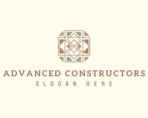 Home Flooring Tile logo design