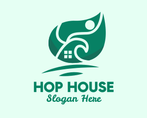 Nature Leaf House  logo design