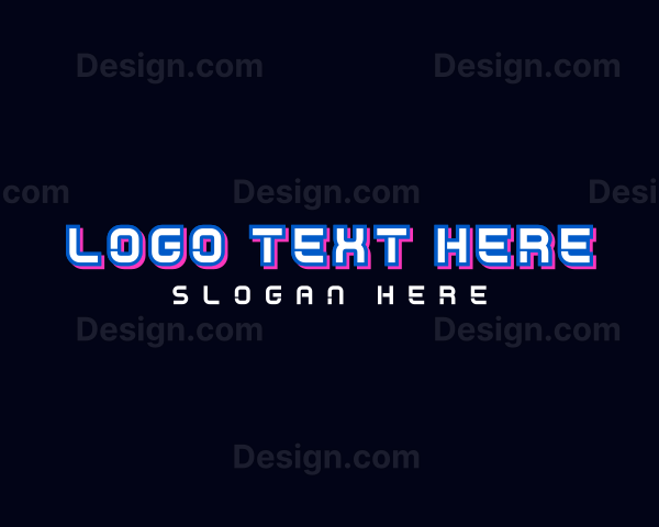 Neon Tech Wordmark Logo