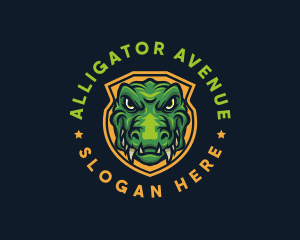 Crocodile Alligator Gaming logo design