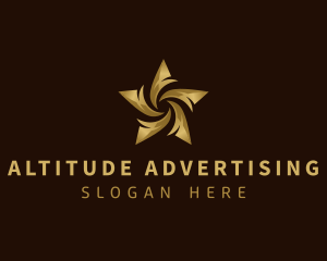 Media Advertising Star logo design