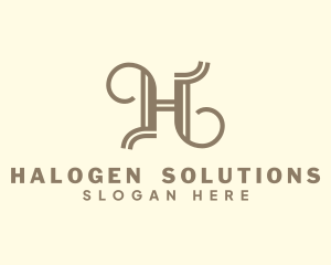 Elegant Business Letter H logo design