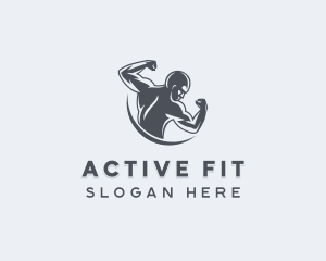 Fitness Training Strong logo design