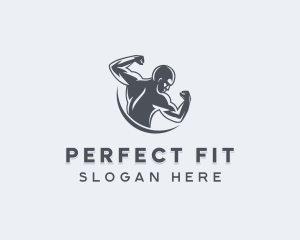 Fitness Training Strong logo design