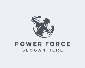 Fitness Training Strong logo design