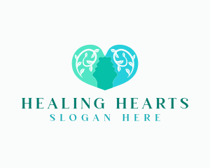 Natural Mental Heart logo design