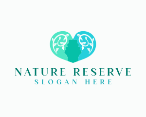 Natural Mental Heart logo design