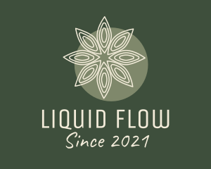 Flower Oil Extract logo design