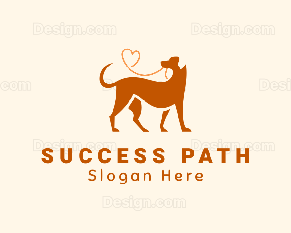 Labrador Dog Walker Leash Logo