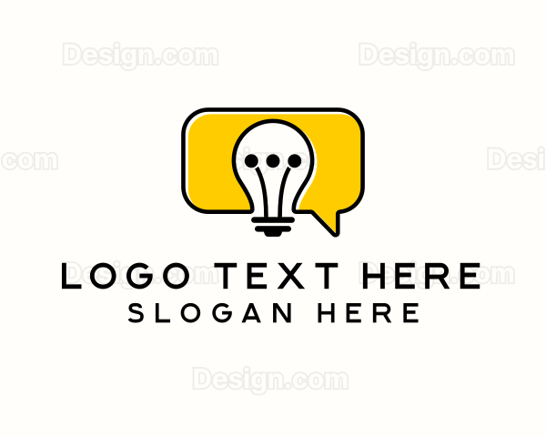 Bulb Idea Communication Logo