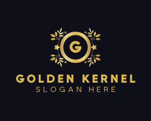 Golden Beauty Salon logo design