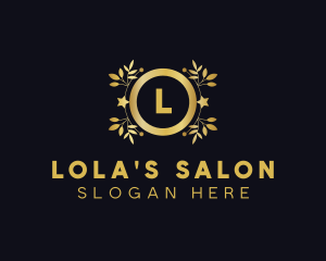 Golden Beauty Salon logo design