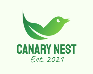 Gradient Canary Leaf logo