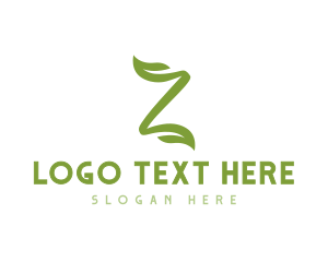 Green Leaf Z Stroke logo