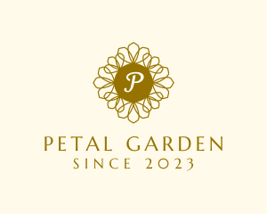 Organic Flower Wreath Leaf logo design